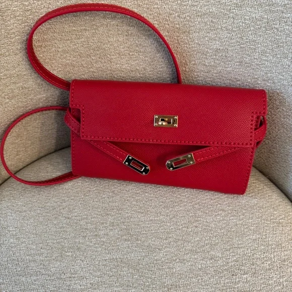 Handmade long wallet clutch crossbody bag - Picture 2 of 5